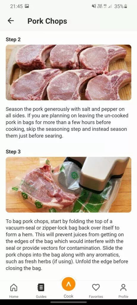 Anova Precision Cooker vepřové recept 1