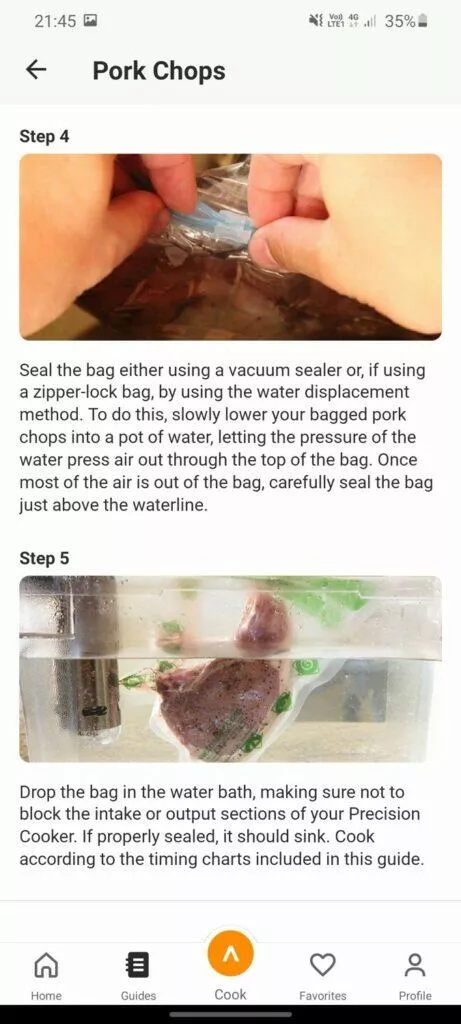 Anova Precision Cooker vepřové recept 2