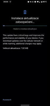 Srpnová aktualizace Androidu - instalace