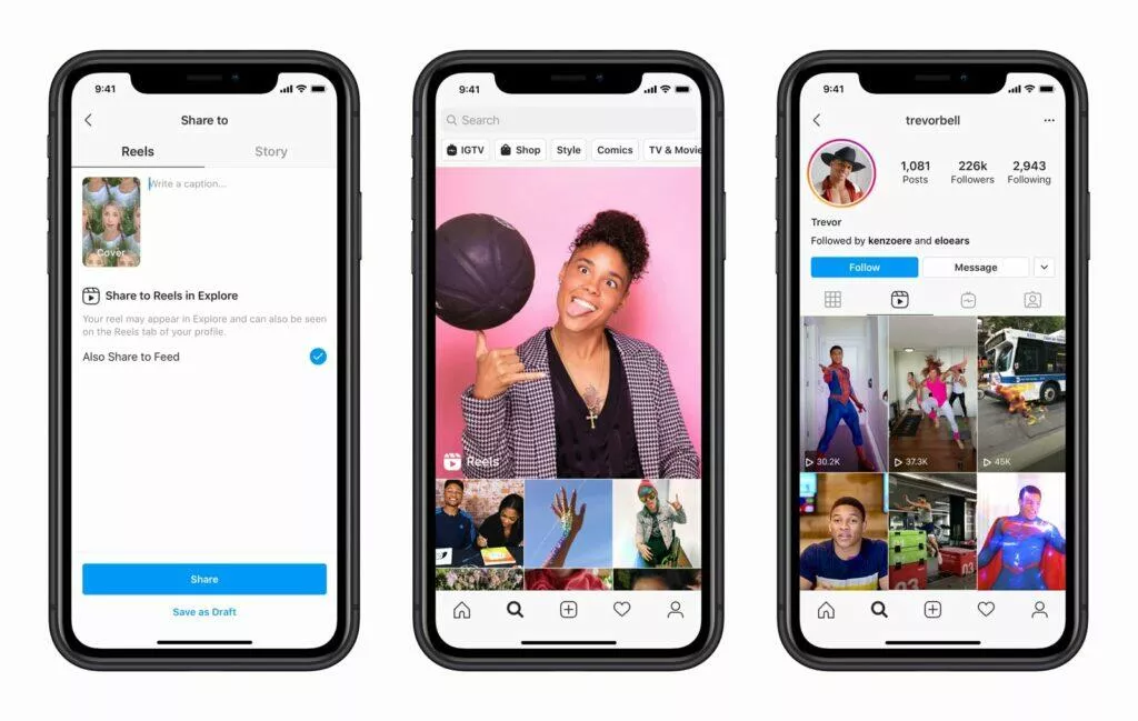 konkurence TikToku od Instagramu Facebooku