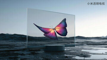 Mi TV LUX OLED Transparent Edition motýl