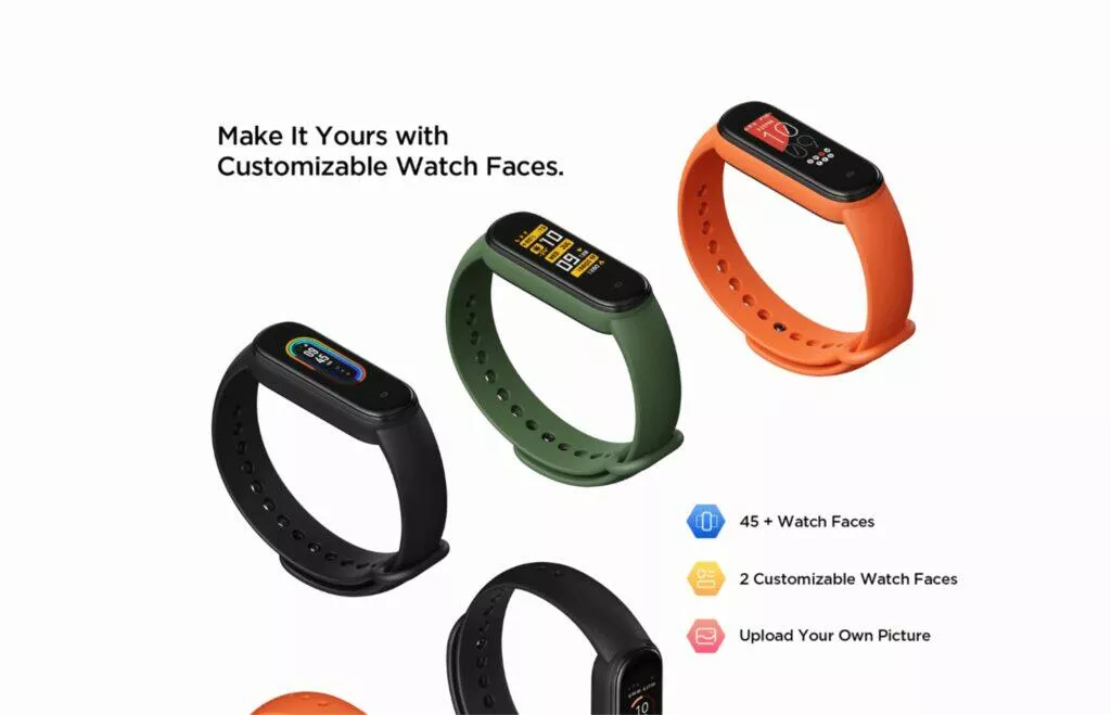 odhalený Huami Amazfit Band 6 barvy
