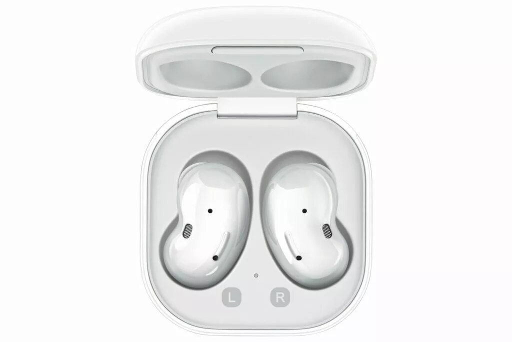představení Samsung Galaxy Buds Live bílá v pouzdře