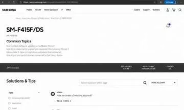 Samsung Galaxy Z Fold Lite indický web popis
