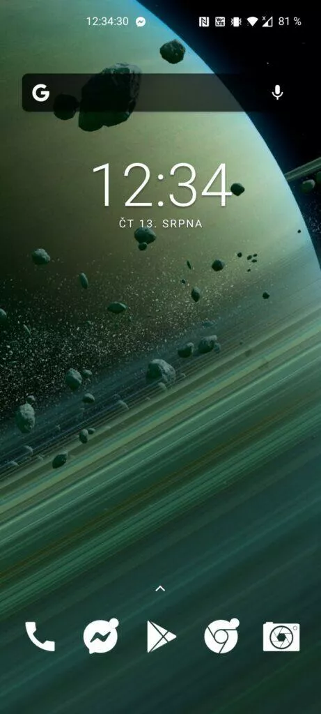 Saturn tapeta Xiaomi Mi 10 Ultra horizontální