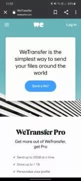 WeTransfer úvod