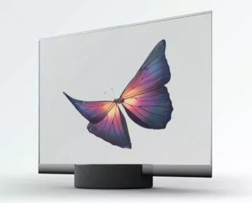 Xiaomi pruhledna OLED TV motyl