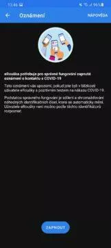 eRouška 2.1 oznámení