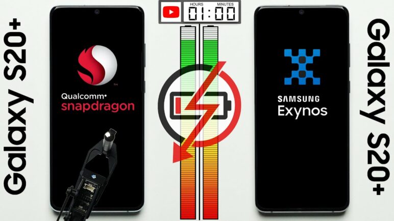 Galaxy S20+ (Snapdragon) vs Galaxy S20+ (Exynos) Battery Test