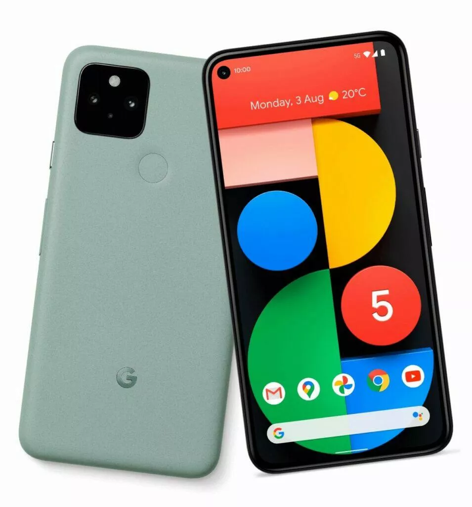 google pixel 5 mentolová varianta