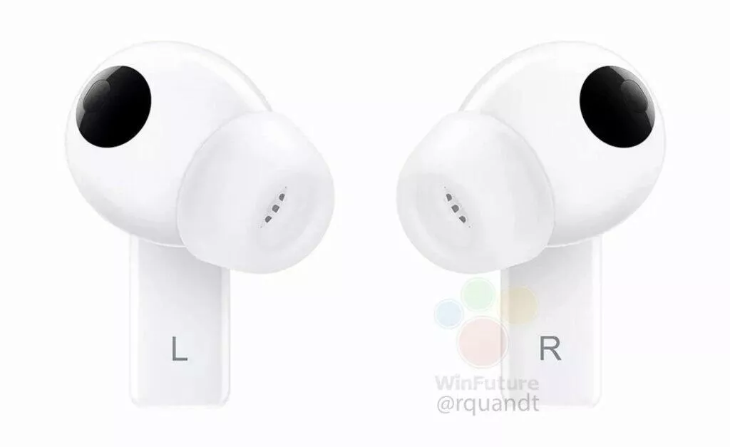 Huawei FreeBuds Pro únik bílá vnitřní strana