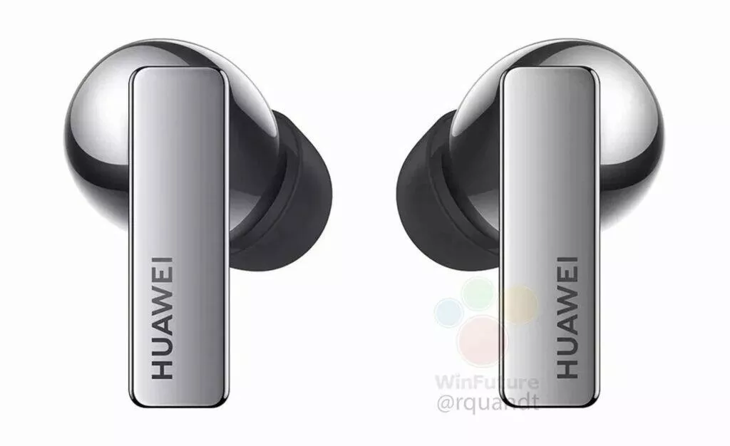 Huawei FreeBuds Pro únik šedá vnější strana