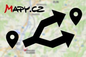 Mapy.cz alternativní trasy
