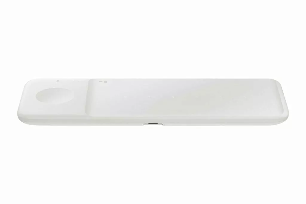 nabíječka Samsung Wireless Charging Trio bílá zadní strana