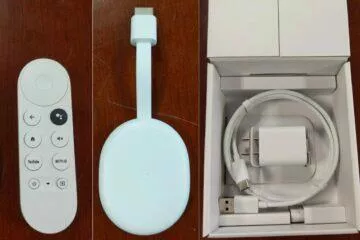 novy chromecast balení