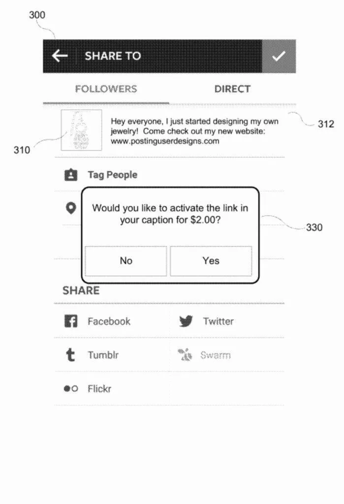 odkazy u instagram příspěvků platba