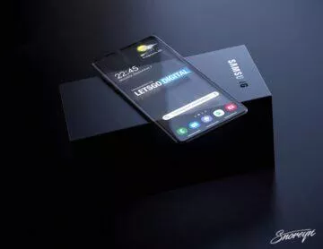 pruhledny samsung krabicka