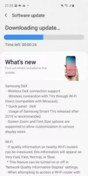 samsung galaxy s10 one ui 2.5