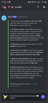 Svět Androida sledování sociální sítě Discord 2