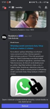 Svět Androida sledování sociální sítě Discord 3