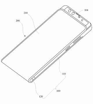 Xiaomi patent rozvinovací telefon rozvinutý