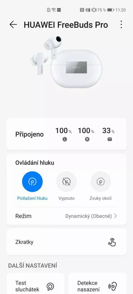 AI Life potlačení huku ANC přepínač