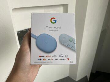 balení google chromecast
