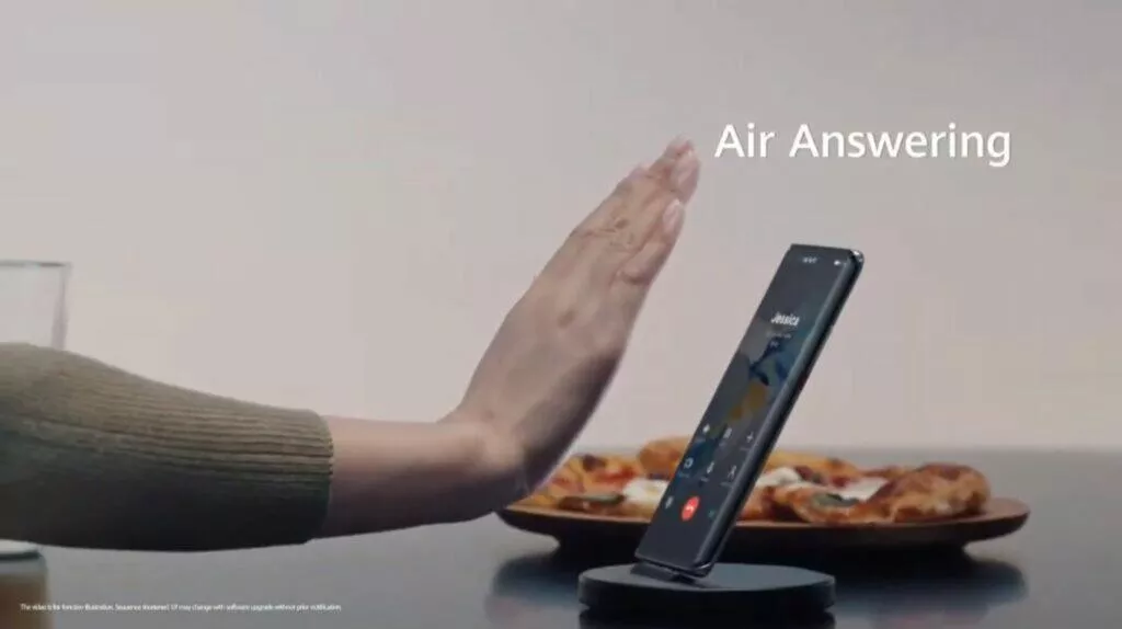 EMUI 11 zajímavé funkce bezdotyková gesta Air Answering