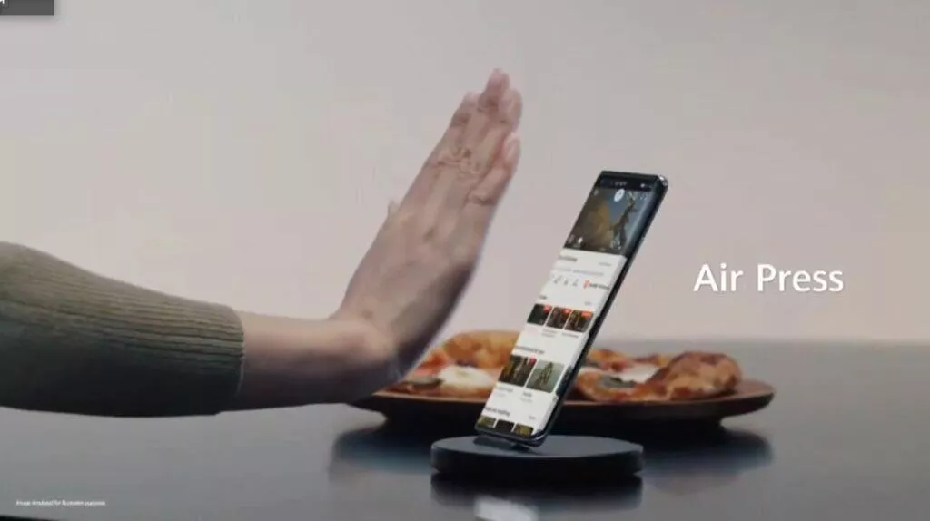 EMUI 11 zajímavé funkce bezdotyková gesta Air Press