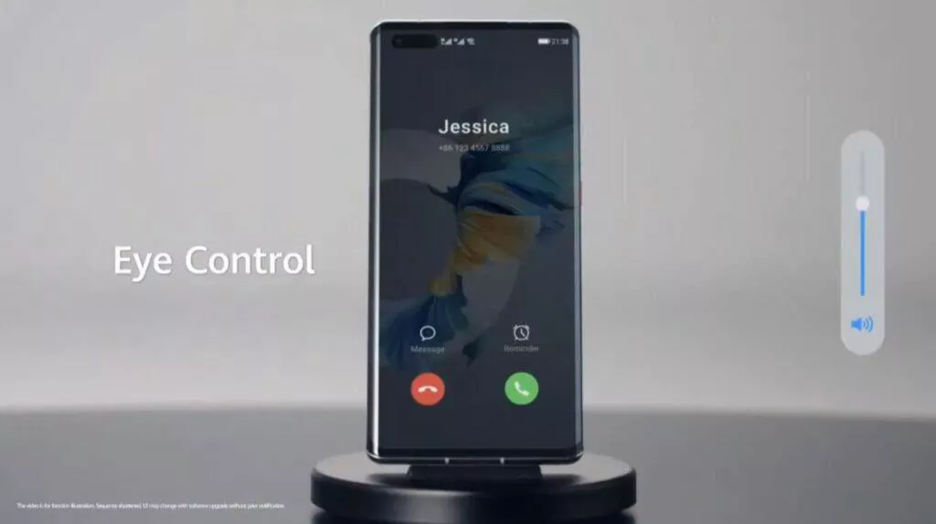 EMUI 11 zajímavé funkce bezdotyková gesta Eye Control