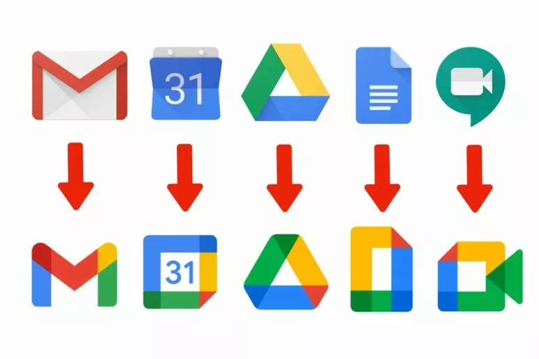 G suite Google Workspace prejmenovani