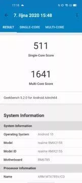 geekbench realme 7