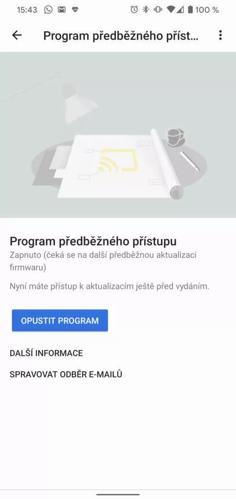 Google Home Hub program předbežného přístupu zpnutí