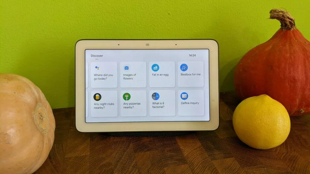 Google Home Hub update Discover aplikace