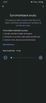 Google Home synchronizace zvuku