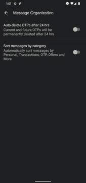 Google zprávy automatické mazání SMS po 24h