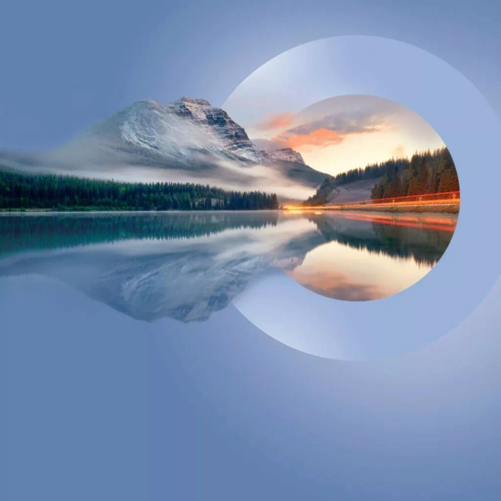 Huawei Mate 40 tapety O jezero den