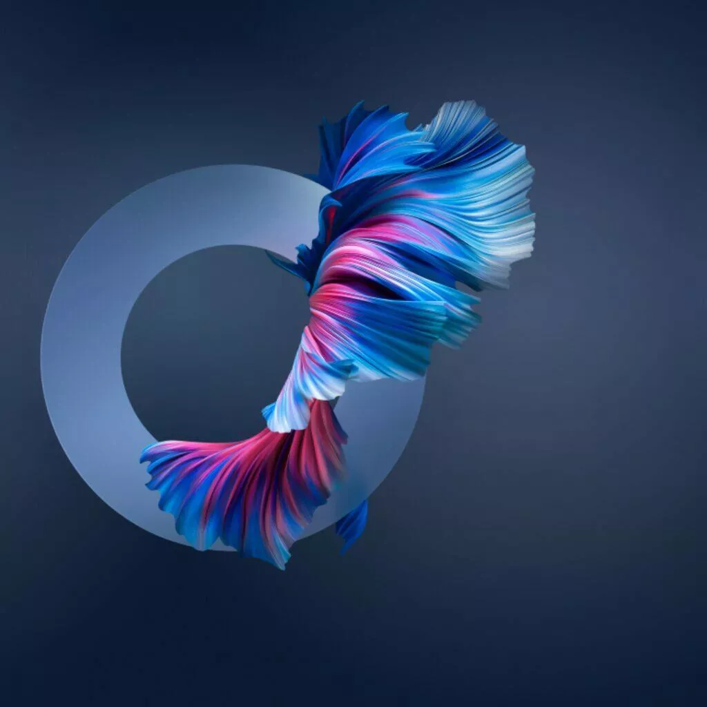 Huawei Mate 40 tapety O růžovomodrá