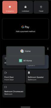 Mi Home Android 11 rychlé přepínání tlačítka