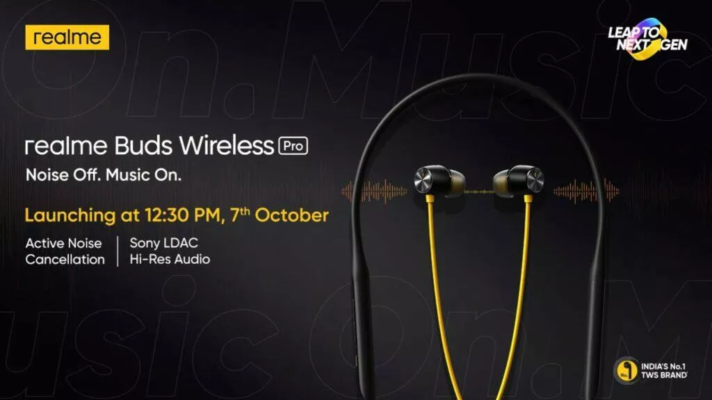 Realme Buds Wireless Pro teaser