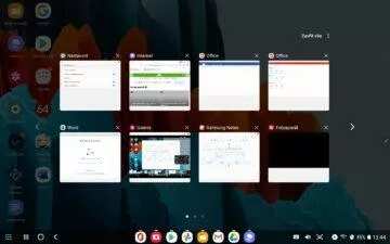 Samsung Galaxy Tab S7 DeX multitasking