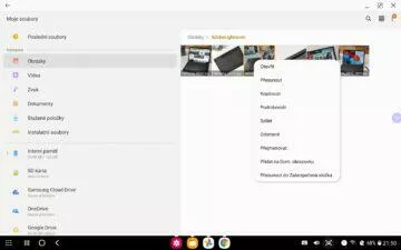 Samsung Galaxy Tab S7 DeX správce souborů 2