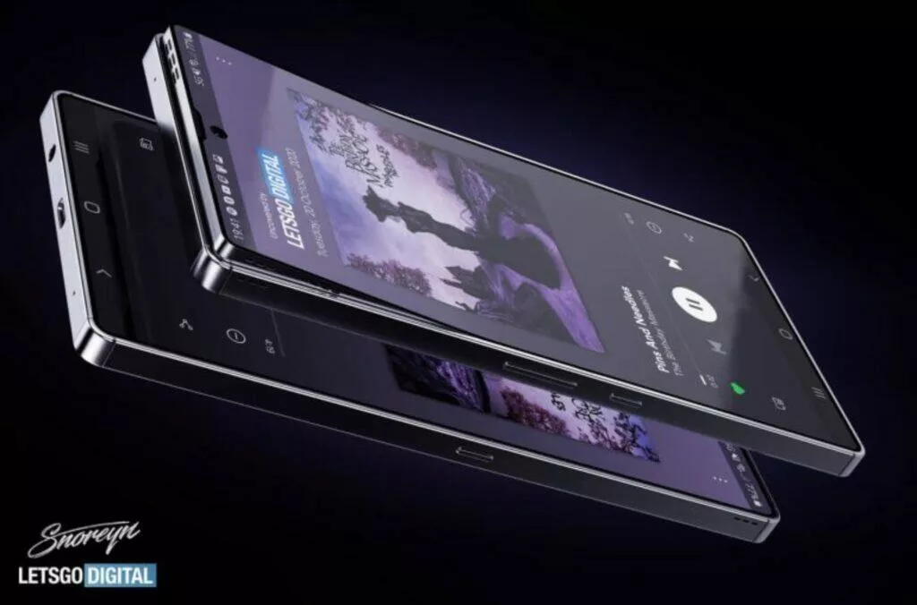 Samsung telefon s výklopným displejem patent celkový pohled