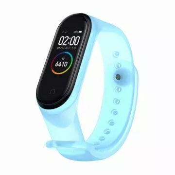 Transparentní řemínky pro Mi Band náramky modrý