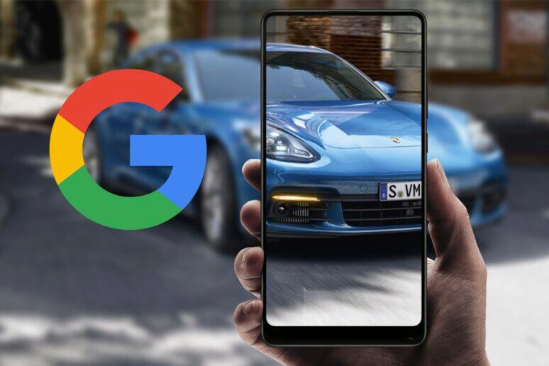 virtuální 3D modely aut aplikace Google