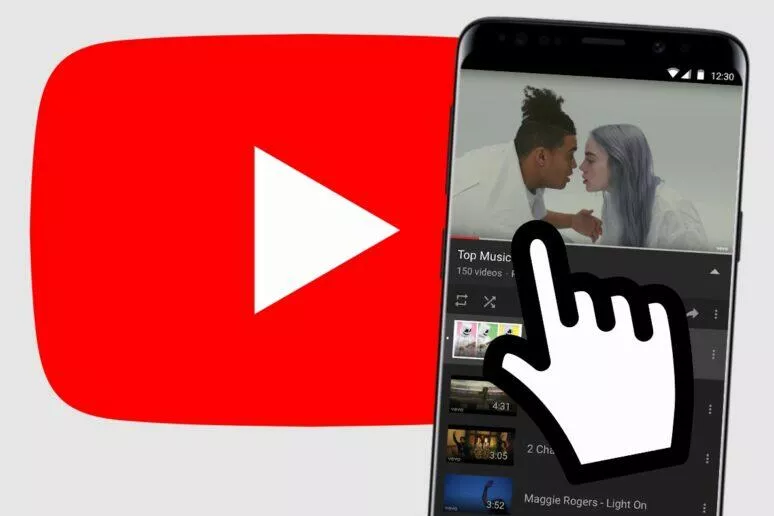 YouTube Android posouvání klepnutím YouTube Android posouvání klepnutím