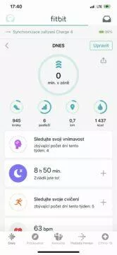 fitbit aplikace