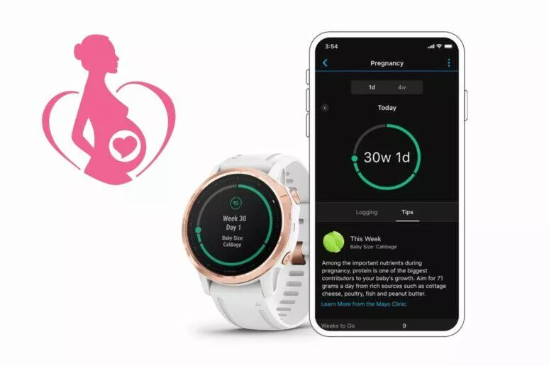 garmin hodinky těhotenství