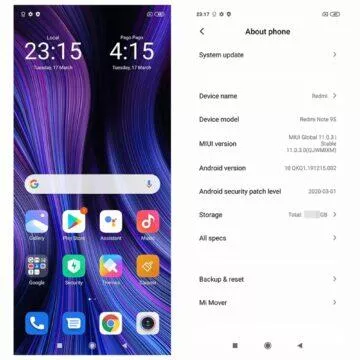 Globální verze Xiaomi Redmi Note 9S 6 128 GB parametry