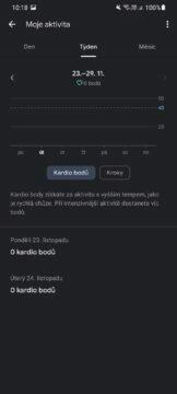 Google Fit Wear OS novinky kardio body